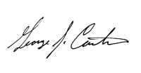 George J. Carter signature