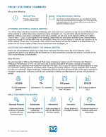 Proxy Statement Summary