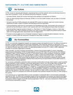 Sustainability, Culture and Human Rights