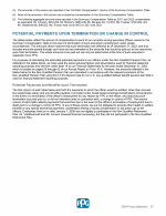 - Potential Payments Upon Termination or Change in Control